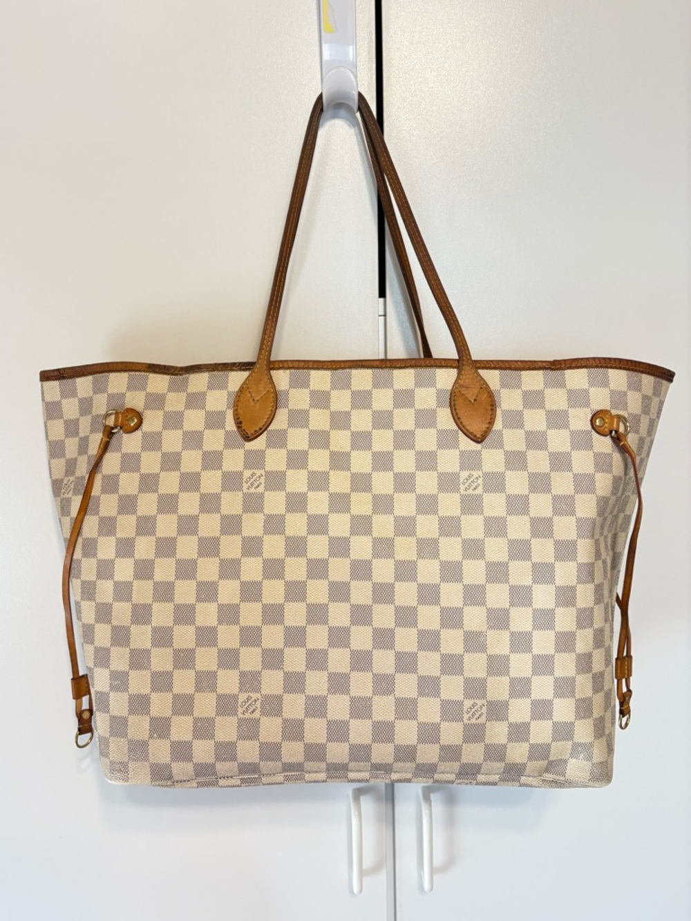 Authentic Louis Vuitton Damier Azur Neverfull GM with COA - Picture 2 of 14